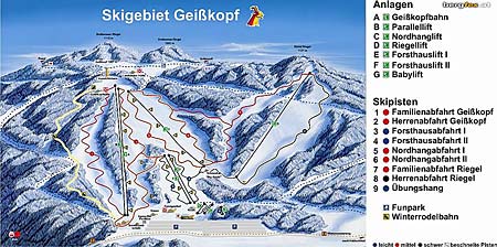 Skigebiet Geißkopf Bayerischer Wald Bayern