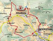 Karte Altnußberg bei Teisnach
