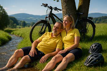 Mit dem e-Bike im Bayerischen Wald