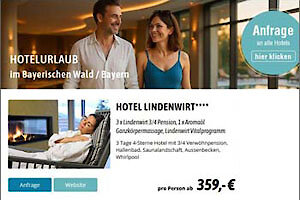 Angebote für Wellnessurlaub im Bayerischen Wald